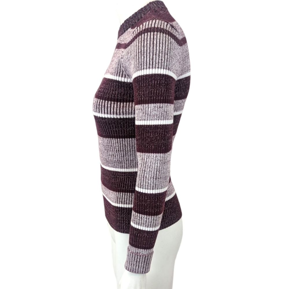 Alexander Wang Ribbed Knit Pullover Sweater Designer Crew Neck Womens Large - Picture 4 of 8